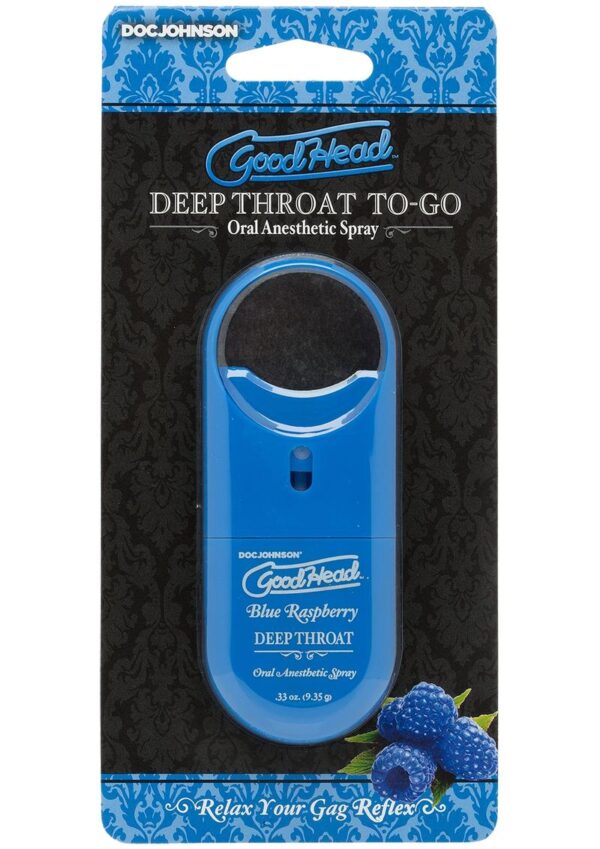 flavorful spray in a convenient travel size is formulated for minimal medicinal taste and maximum effect in a variety of mouthwatering flavors.     Delicious Throat Desensitizer   Helps Minimize Gag Reflex   Mild Numbing Agent   Pocket-Sized   Freshens Breath   Easy-To-Use Spray Application   Proudly Made in America