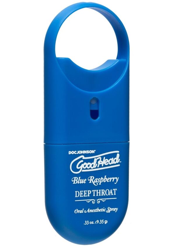 Go down easier. GoodHead Deep Throat Spray mildly numbs the back of the throat and suppresses the gag reflex to allow deep oral penetration without discomfort. This functional