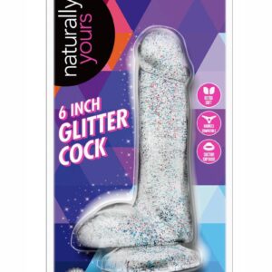 as a sex toy for make fantasy threesome sex or a non vibrating masturbation toy. Whatever your pleasure the Glitter Cock is there for you. The 6 Inch Glitter Cock is made from body safe TPE that contains no phthalates