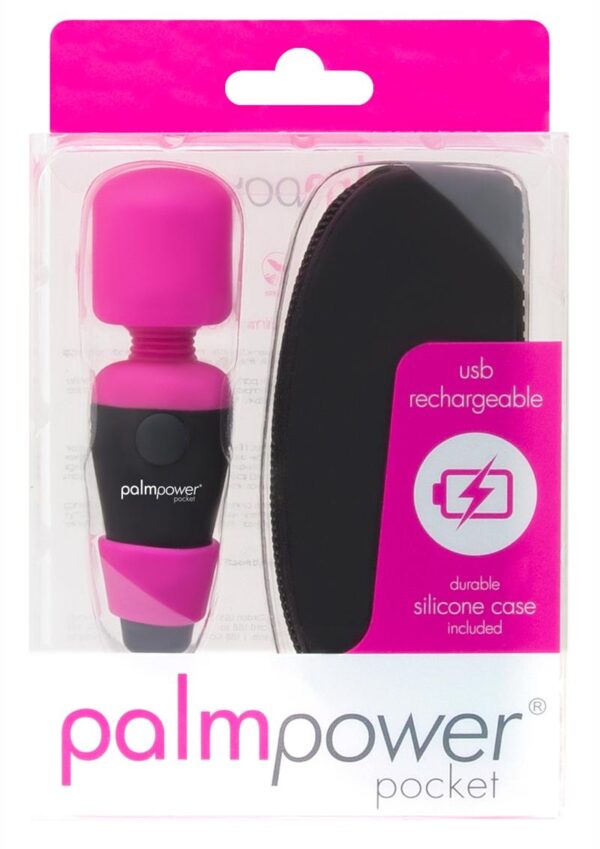 with comparable power in a travel-sized toy. The Palmpower Pocket comes with a discreet silicone storage case