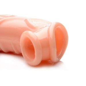 along with a subtle curved shape will deliver a new kind of internal massage. Just lube up and put your entire package through the first hole