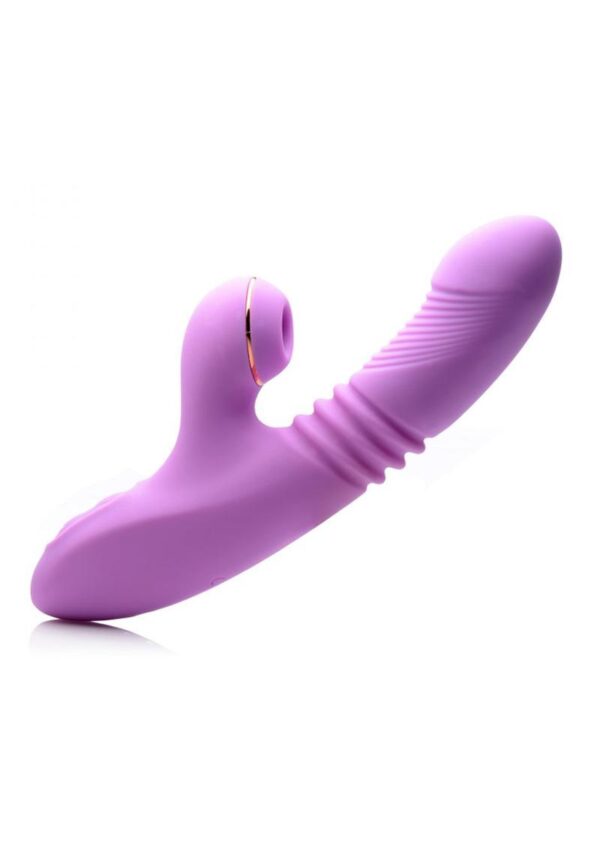 High-tech functionality meets high-end materials in this luxury rabbit-style vibrator. Experience the pleasure inside and out! The shaft features massaging ripples and a shape that subtly targets your G-spot