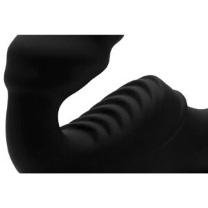 granting access to all 9 functions. Both ends of this artfully designed double dong are shaped for the ultimate in ecstasy: the bulb is adorned with gentle waves while you grind your clit against bold grooves of the front pad. Meanwhile your partner will be treated to a narrow