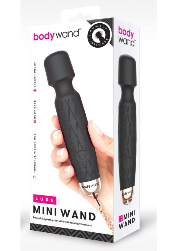 a small yet powerful vibe. It`s Great.    Powerful massage wand for solo or shared pleasure  Perfectly sized  fits easily in the palm of your hand  Large head and flexible neck are perfect for deep-tissue massage  100% splashproof and shower friendly  7 vibration modes  Includes rose gold metal bracelet  One year warranty