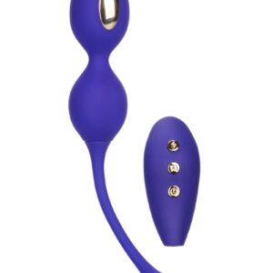 Powerful remote controlled dual kegel exerciser with  e-stimulation technology   Automatically strengthen and tone pelvic muscles responsible for intense orgasms   Dual motors with 7 independent functions of vibration
