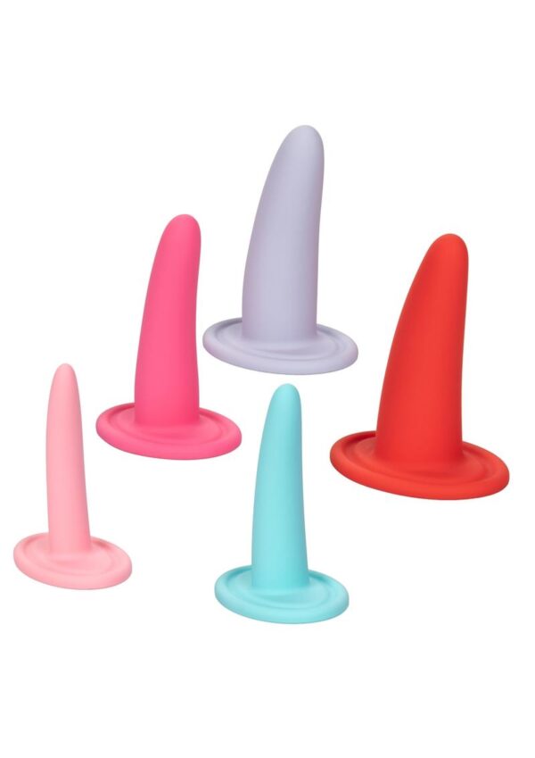 May restore and revive vaginal strength and comfort   5-piece Silicone dilator set for gradual dilation   Unique