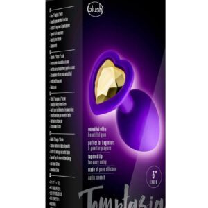 embedded with a golden gemstone. This beginner-friendly Bling Plug has a tapered tip for easy ion. The tight neck offers gentle pressure and is ideal for extended wear. Or show your bling during your regular erotic play! For the best experience