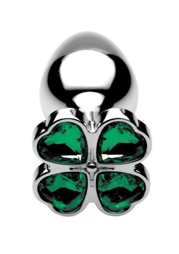 you can warm it or cool it in water before ion. The attractive shape of the base will surprise your partner when you bend over. Shake that shamrock! Use with any lubricant of your choosing and clean after use with mild soap or toy cleaner.Measurements: 2.6 inches in total length
