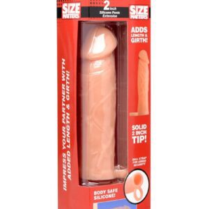 and plenty of girth! Realistically molded to look and feel like an actual penis! Just push your shact into the hollow extension sleeve and wrap the stretchy ring around your scrotum for extra security and added stimulation for your balls. Your partner will love experimenting with the bulging veins and bold head