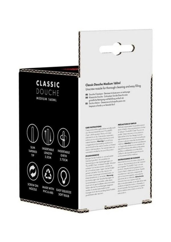 medium and large sizes in black.    Medium - 160ml