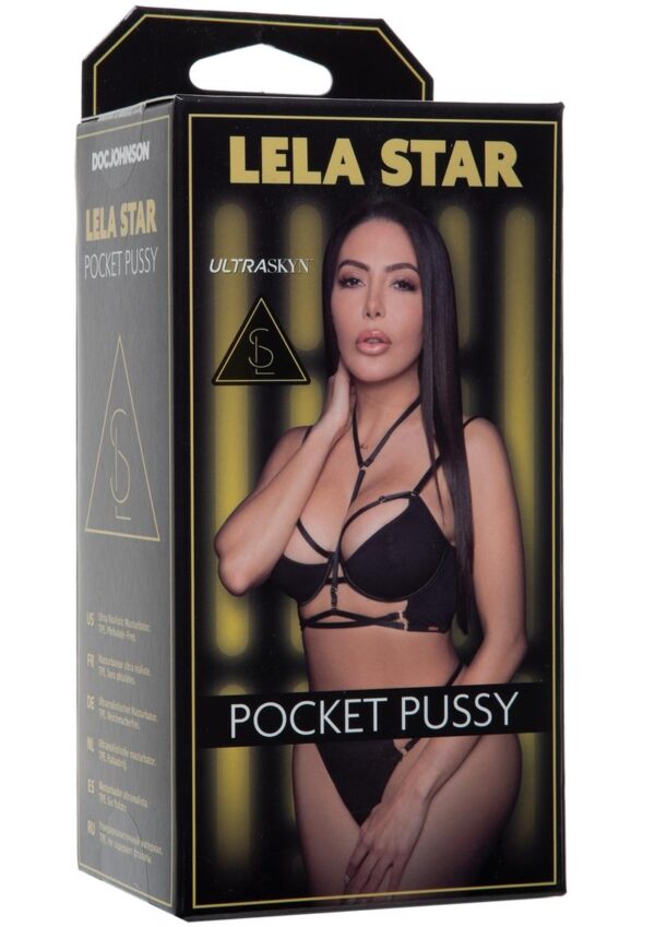 snug handheld stroker molded directly from sexy brunette Lela Star`s body. Handcrafted in lifelike ULTRASKYN