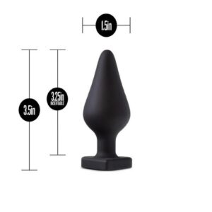 heart-shaped base. Its satin smooth finish has a buttery-soft touch that becomes slick with lube. The Spank Me Plug`s body is tapered for easy ion and features a comfortable average girth at the bulb. Made of 100% platinum cured silicone