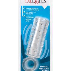 sensual pleasure beads for added sensation      Dimensions:  4.5 x 1.5 in.  Package:  2 x 4.5 x 11.5 in.