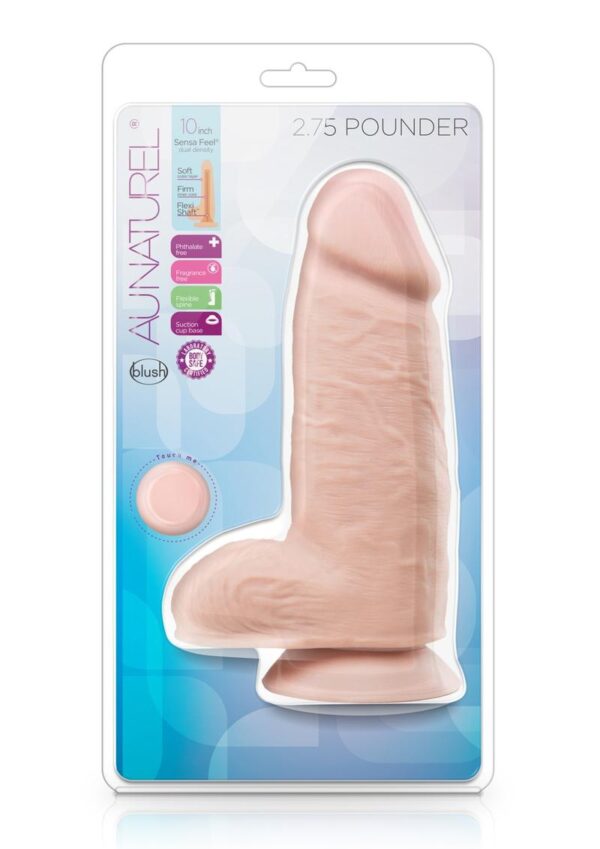 the Au Naturel 10 Inch 2.75 Pounder exists to fill and please. Its realistically tapered head will open and stretch you