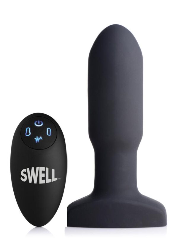 Shove a missile up your butt and wait for the explosion! Expand your pleasure with this inflatable and vibrating anal toy unlike any other. This silky-smooth silicone plug will gently swell within you for an unbelievable sensation of fullness. Treat yourself or your partner to 7 modes of vibration