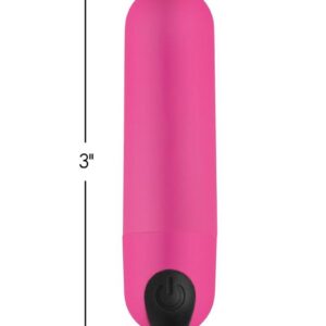 and easy to clean with warm water and mild soap.This bullet is rechargeable via USB so you can Bang yourself again and again! The waterproof design enables use in the shower or bath tub for a more relaxing session. Measurements: 3 inches overall length