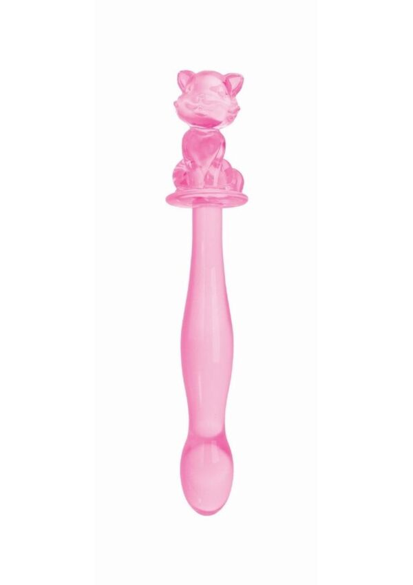 Charming full-sized glass dildos with a cute little kitty&amp;#xa0; on top What could be better than the smooth