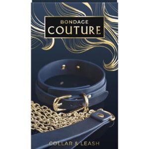 Bondage Couture is your ultimate accessory for the runway and the bedroom. All synthetic material and nickel free hardware.    Product Dimensions:  Collar: 18.23 x 1.22 x 0.43 in.  Leash: 43.5 x 0.83 x 0.43 in.  Package Dimensions:  8.35 x 3.98 x 2.36 in.