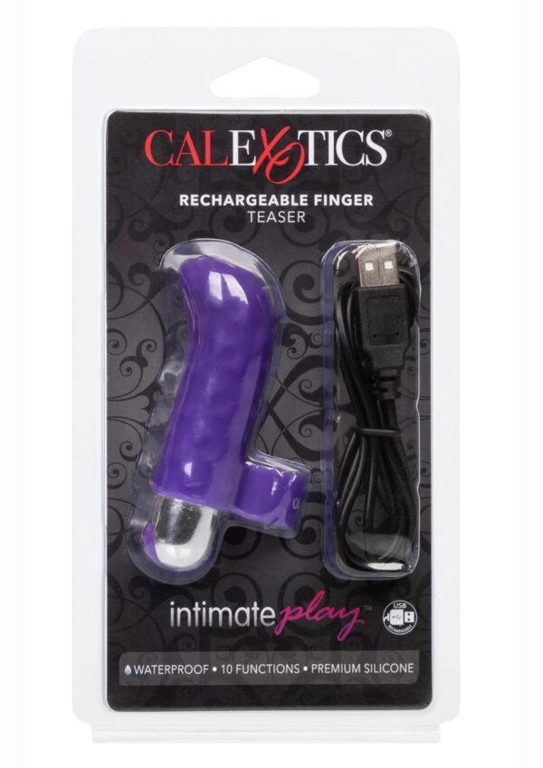 Intimate Play Rechargeable Finger Teaser - Purple - Image 2