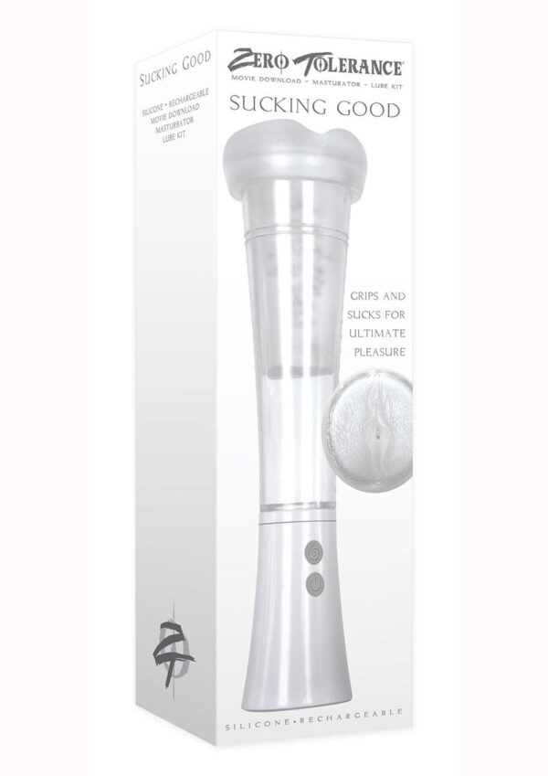 with a tight TPE chamber textured for extra pleasure.Choose from three speeds of vacuum suction