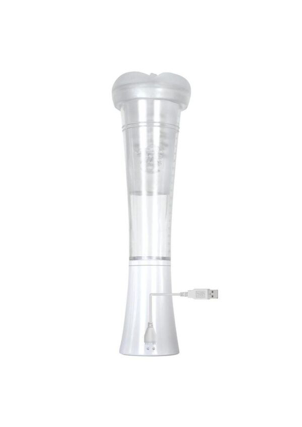 all the while humming along with a 9-speed vibrating base. Use the silicone sleeve to turn your vacuum toy into a penis pump to build length and girth - and even keep track with measurements along the side.All parts of this toy fully dissemble for cleaning with Zero Tolerance Masturbator Cleaner and a warm water rinse