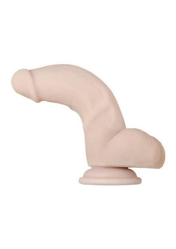 pliable TPE rubber Soft and supple life-like feel Realistic veins and textures on shaft Sculpted head and balls  Poseable  shaft with inner bendable steel rod  Phthalate and latex free Waterproof and submersible Powerful suction cup base   Dimensions: Dildo: 2.68 W x 7 H x 3.09 D Dildo Insertable:  1.64 W x 5 H x 1.72 D