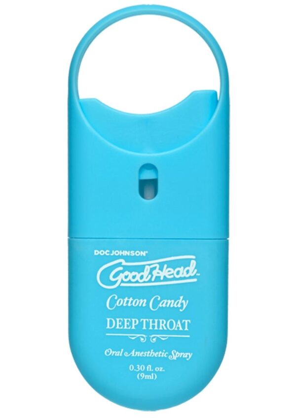 Go down easier. GoodHead Deep Throat Spray mildly numbs the back of the throat and suppresses the gag reflex to allow deep oral penetration without discomfort. This functional