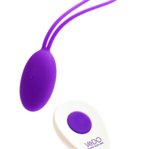 PEACH rechargeable egg delivers discreet and deeply gratifying sensations. This remote controlled egg allows you to change any of the 10 vibration modes with a touch of a button. Designed to provide you with pleasurable vibrations while building and toning pelvic muscles.  PRODUCT FEATURES  Powerful motor Remote control 10 vibration modes One button easy control Extremely quiet Velvety smooth silicone Splash proof  suitable for shower Rechargeable (USB cable included) Running time:  1 hour   Dimensions: Height:  5.90 in. Max Diameter:  1.37 in.