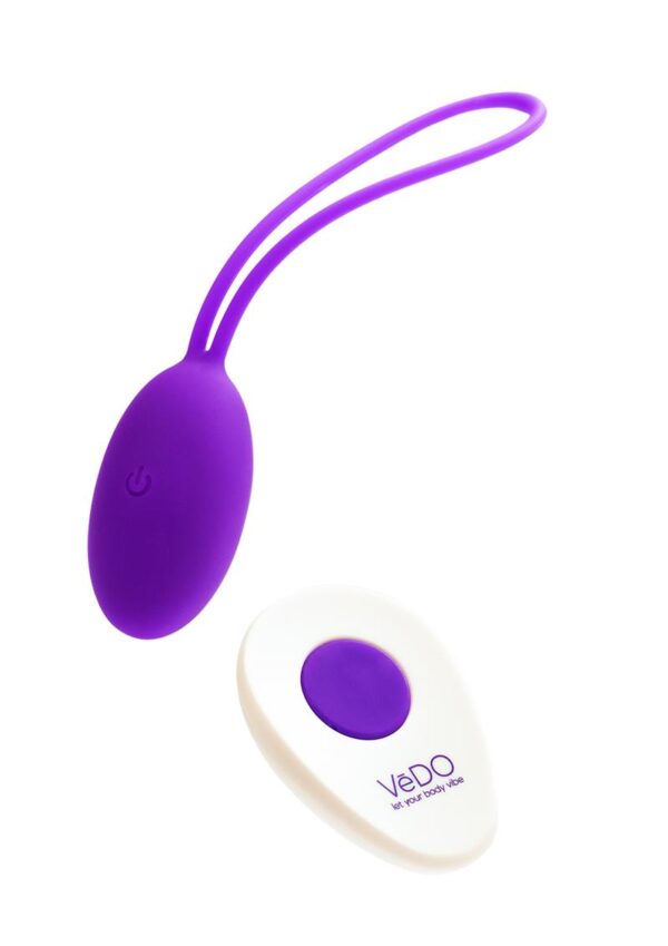 PEACH rechargeable egg delivers discreet and deeply gratifying sensations. This remote controlled egg allows you to change any of the 10 vibration modes with a touch of a button. Designed to provide you with pleasurable vibrations while building and toning pelvic muscles.  PRODUCT FEATURES  Powerful motor Remote control 10 vibration modes One button easy control Extremely quiet Velvety smooth silicone Splash proof  suitable for shower Rechargeable (USB cable included) Running time:  1 hour   Dimensions: Height:  5.90 in. Max Diameter:  1.37 in.
