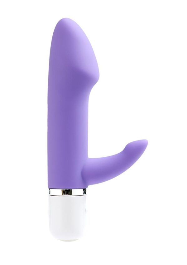 evaandtrade; Mini Vibe teases and pleases all your hot spots. Designed to indulge your G-spot with a gently curved head while you electrify your clitoris with a flexible rabbit tickler. This mini vibe packs a powerful punch that`s sure to please.   Curved head to target G-spot Flexible rabbit tickler Waterproof seal Vibration Modes:  10 Requires 1 AAA battery (not included)