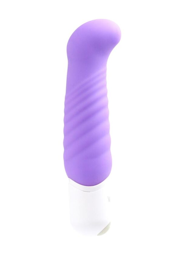 inuandtrade; Vibe tickles and delights your G-spot. The perfectly curved form and silky smooth silicone is designed to provide women with targeted and deeply satisfying pleasures.   Curved head to target G-spot Subtle textured ridges for additional sensations Waterproof seal Vibration Modes:  12 Requires 2 AAA batteries (not included)