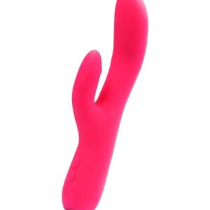 this dual vibrator is up for any type of play.  PRODUCT FEATURES  Extremely powerful motor Rechargeable (USB cable included) 12 + 12 vibration modes Extremely quiet Velvety smooth silicone Designed for an easy ion Submersible Running time:  90 mins   Dimensions: Height:  8.66 in. Max Diameter:  1.25 in.