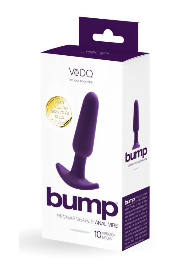 this anal plug takes no prisoners. Specifically designed for easy ion with just enough girth and a long thin shaft to make rocking on this bad boy oh so pleasurable. And don`t be afraid to get wet and wild because it`s completely water submersible. Everybody can use a little bump in their bum.  PRODUCT FEATURES  Extremely powerful motor Rechargeable (USB cable included) 10 vibration modes One button easy control Extremely quiet Velvety smooth silicone Designed for an easy ion Designed for wearable everywhere Submersible Running time: 1 hour   Dimensions: Length:  5 in. Max Diameter: 1.18 in.