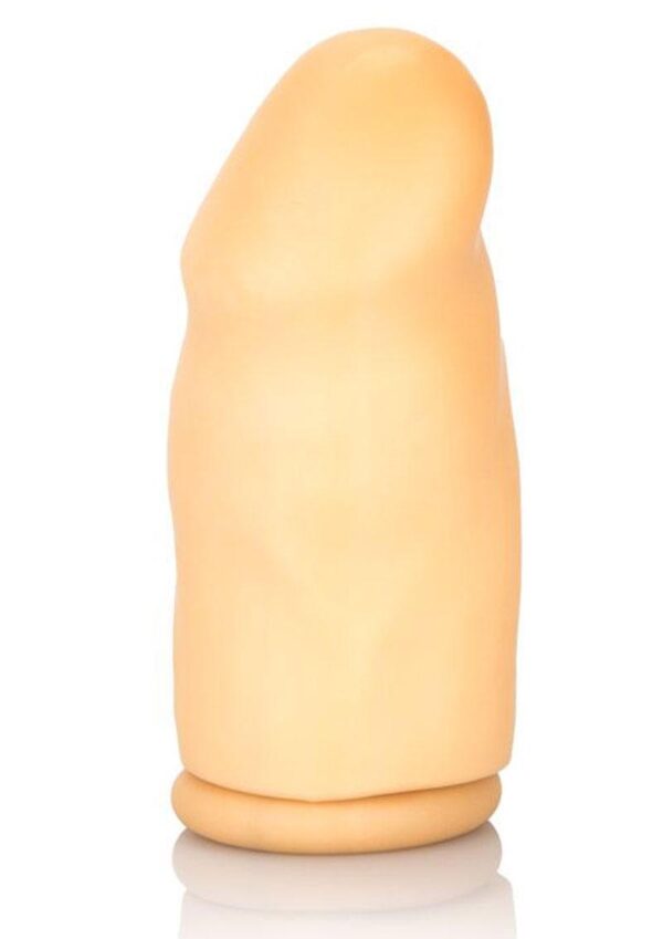 A noduled latex penis extension that increases your length by 3 inches.