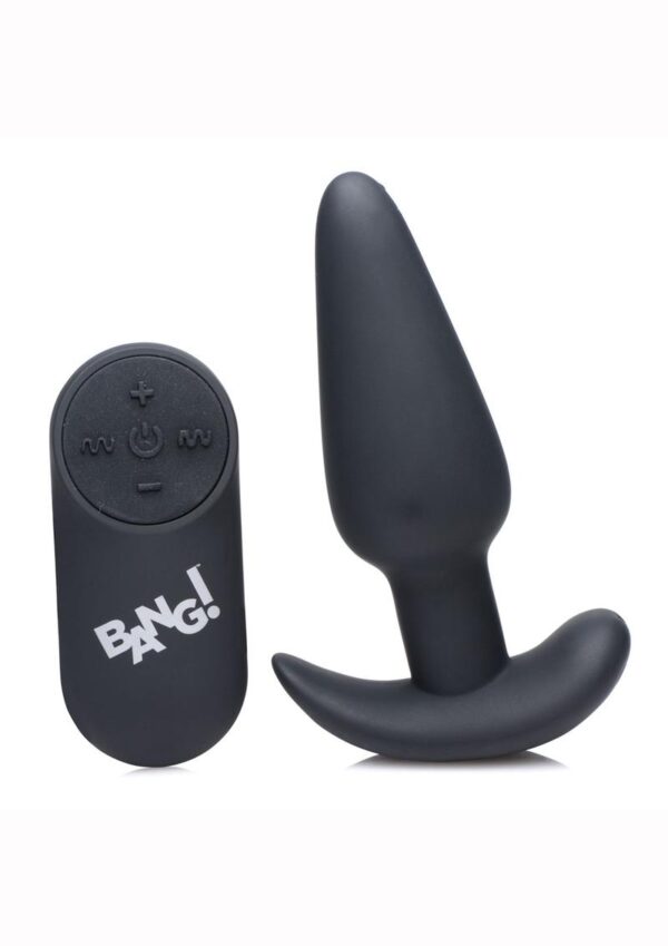 Add a touch of velvet to fill your backdoor with this remote-controlled silicone butt plug! The classic tapered design makes it easy to  this butt plug for a satisfying filling without an uncomfortable entry. This traditionally shaped plug features a powerful motor to vibe and buzz your hole! Excellent for beginners and experts alike