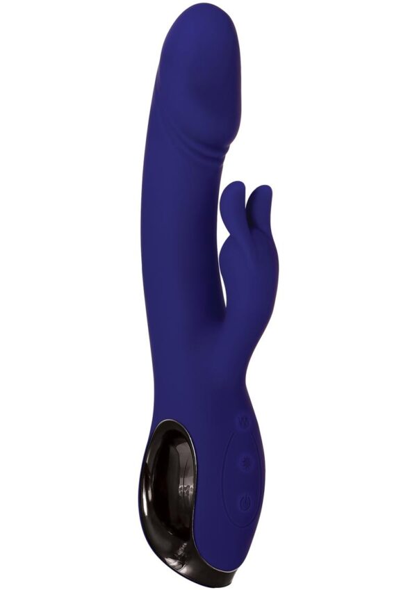 This powerful 10-speed silicone vibrator handles like a dream with a ring-shaped grip that gives you expert control.Its life-like sculpted head and hard-working bunny ears are controlled independently with two separate powerful motors that deliver intense pleasure both inside and out!Fully waterproof and submersible
