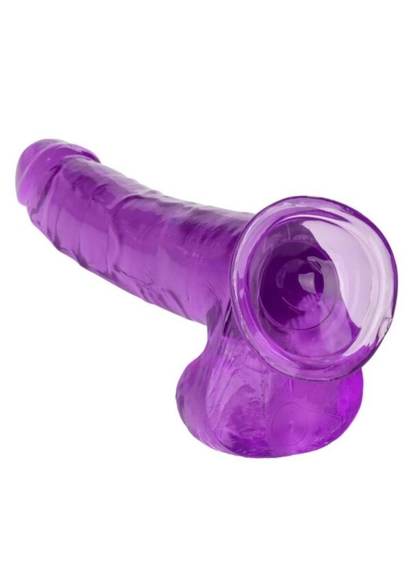 Size Queen Dildo - 8in - Purple - Image 4