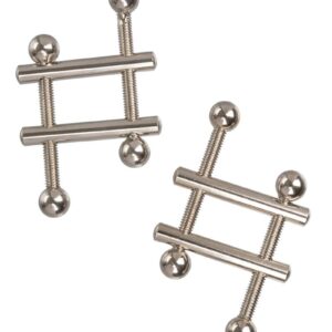 Includes 2 fully adjustable multi-use clamps. Unique crossbar design with fully adjustable twin screws. Heavy-duty metal. Non-tarnishing