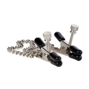 adjustable tension nipple jewelry. 2 clamps on a chain.