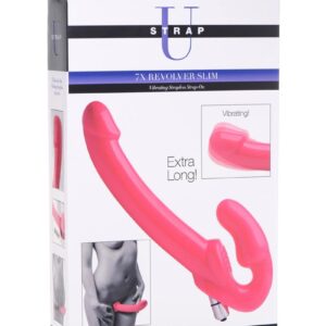 without a pesky harness to get in your way! Penetrate harness free with the Revolver Strapless Strap-On! This Strap On is long and extra thick for those who crave a long shaft with a satisfying stretch. Insert the vaginal bulb