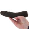 VeDO Rialto Silicone Rechargeable Realistic Vibrator - Black Pearl - Image 4