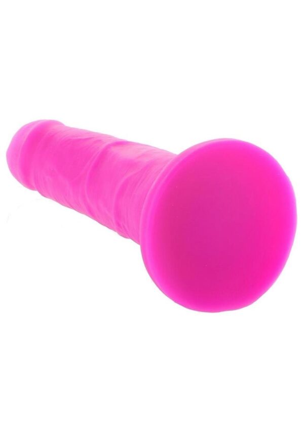 Colours Pleasures Girth Silicone Dildo 7in - Purple - Image 3