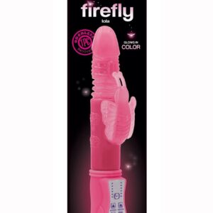 this fun and robust Rabbit glows in vibrant color while providing climactic sensations inside and out! Made with body-safe TPE and suitable for all lubricants.