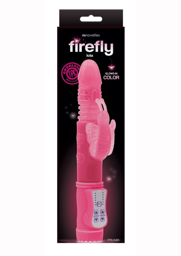 this fun and robust Rabbit glows in vibrant color while providing climactic sensations inside and out! Made with body-safe TPE and suitable for all lubricants.