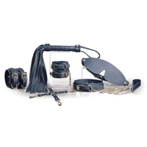 Bondage Couture brings your BDSM roleplaying fantasies to life with an all-in-one 6-piece kit of top-quality restraints and accessories