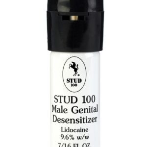 it is specially formulated to help in cases of premature or over-rapid ejaculation. STUD 100&amp;#xae; contains Lidocaine USP 9.6% w/w (approx. 10mg per spray) and meets all requirements outlined by the FDA`s Monograph on Male Genital Desensitizers. For nearly 50 years
