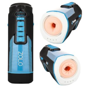 The ZOLO Blowbot is a plug-in full shaft male masturbator that features 10 unique blow job experiences for the world`s best blowjob! The Blowbot has it all adjustable suction levels for tailored stimulation