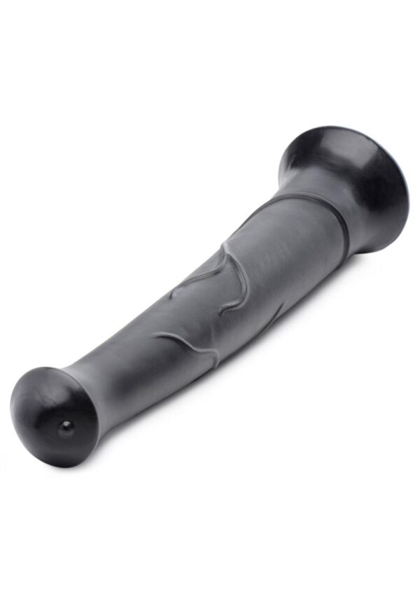 This long and meaty horse dildo is built to satisfy those with an extreme need for fill! Crafted with a lifelike flared tip for a nice pop when ed and decorated with profound veins for additional texture. This Horse Dildo is built for experienced players who love to test their penetration limits!The flared base keeps the Pony Boy upright so you can enjoy without it falling over! Stay golden and enjoy this dildo at your own pace on your own or with your lover.Measurements: Overall length 17 inches