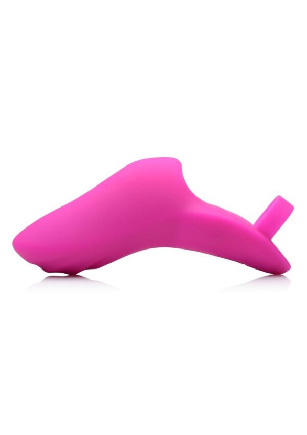 This Bang-her curved silicone sleeve helps you reach deeper and please with authority! Designed to give your finger more girth