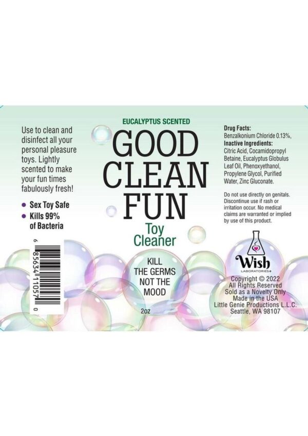 Keep your toys fresh and safe after use with just a spray! This handy cleaner contains bacteria-fighting agents that can damage your toys